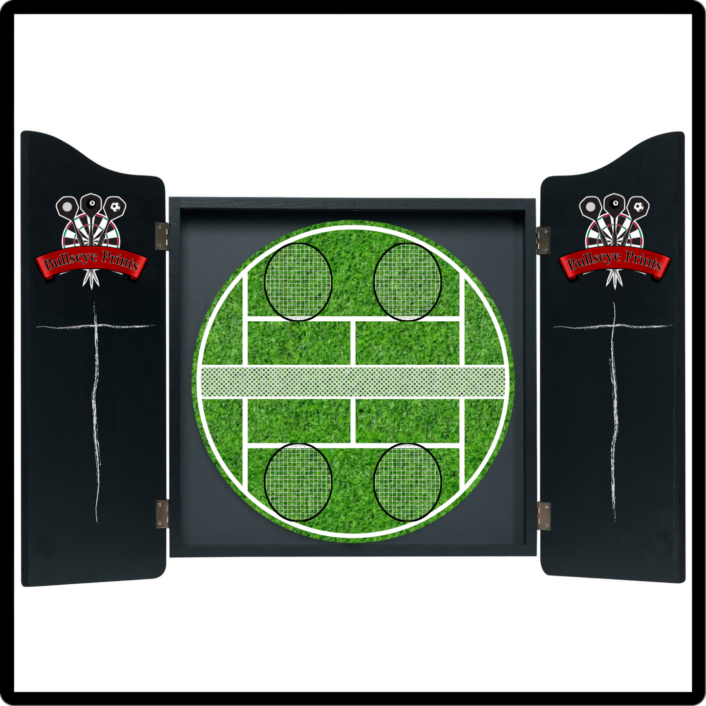DART-TENNIS Dartboard Card Overlay - 6 Tennis Prints Included