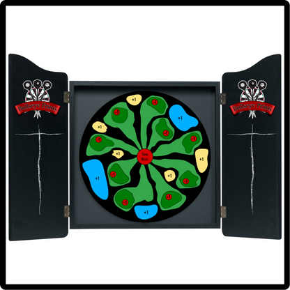 Dart-Golf Dartboard Overlay - 6 Golf Prints | Bullseye Prints