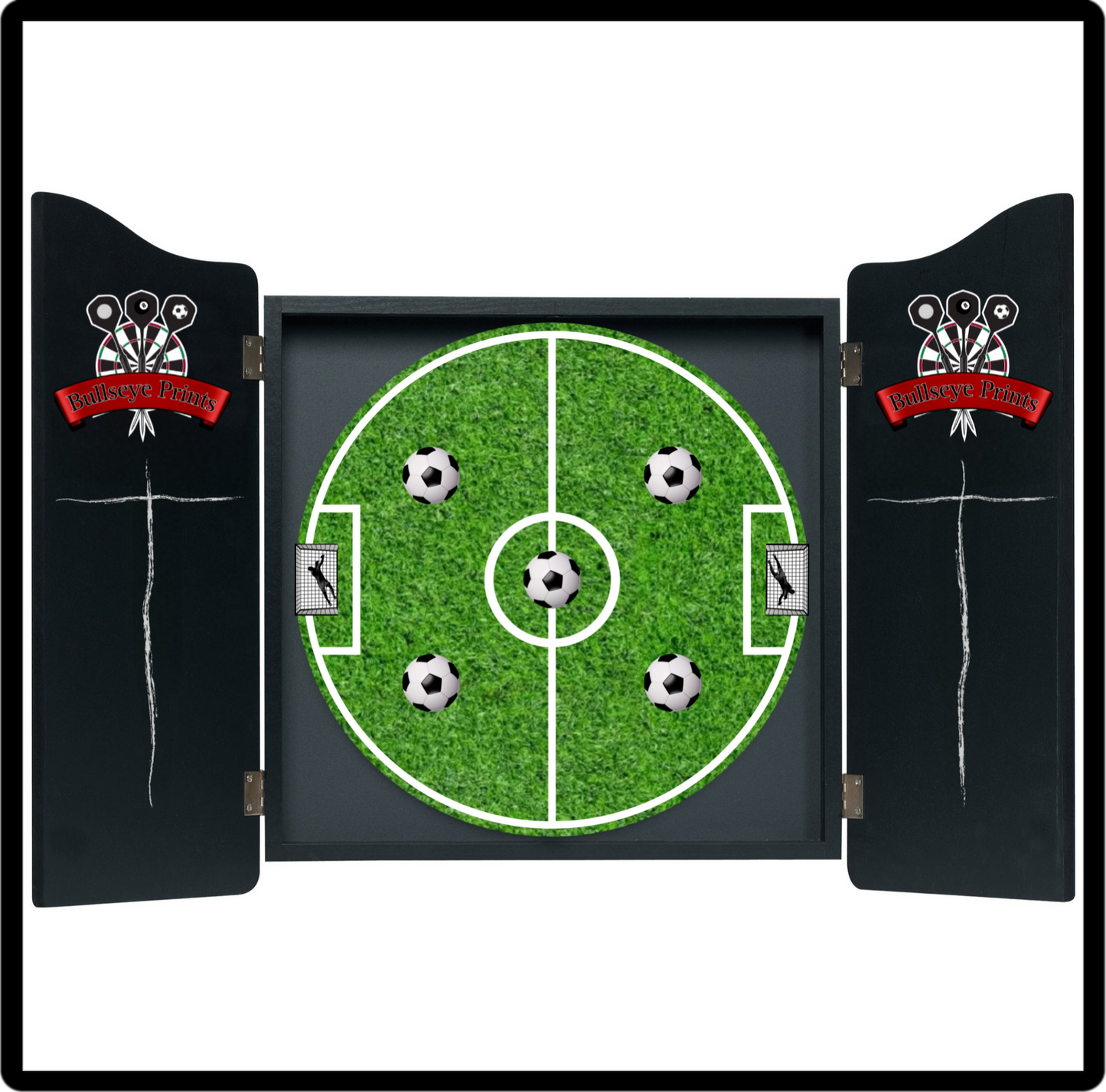 DART-FOOTBALL Dartboard Card Overlay - 6 Football Prints Included