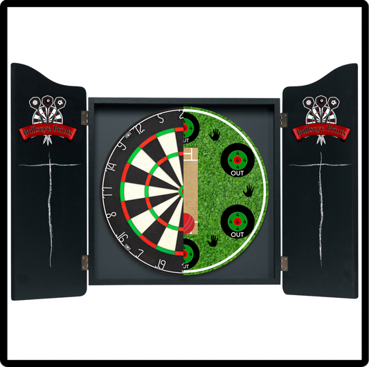 DART-CRICKET Dartboard Card Overlay - 6 Cricket Prints Included