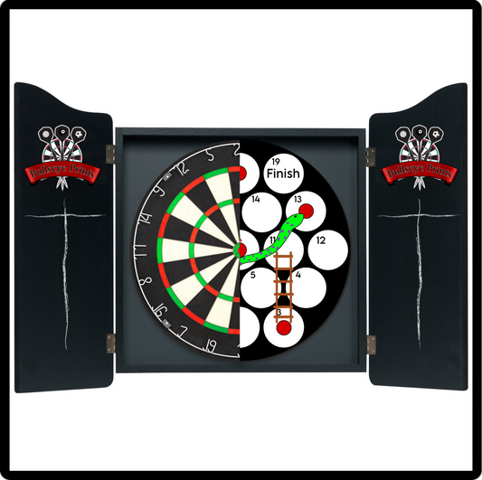 DART-SNAKES&LADDERS Dartboard Card Overlay - 6 Snakes and ladders Prints Included